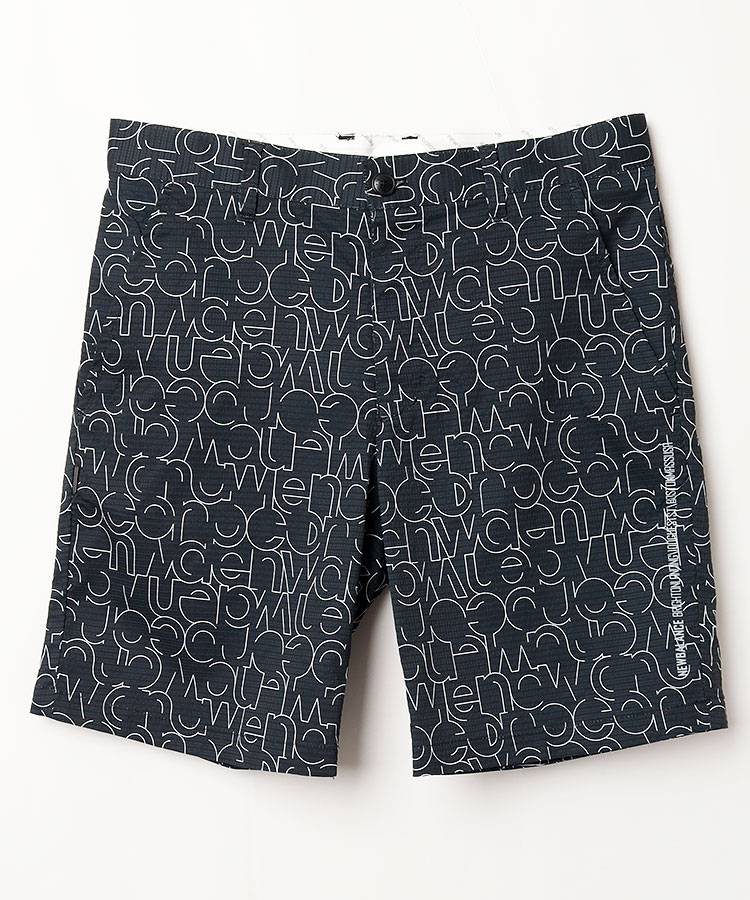 NB 軽量◆微メッシュロゴハーフパンツ