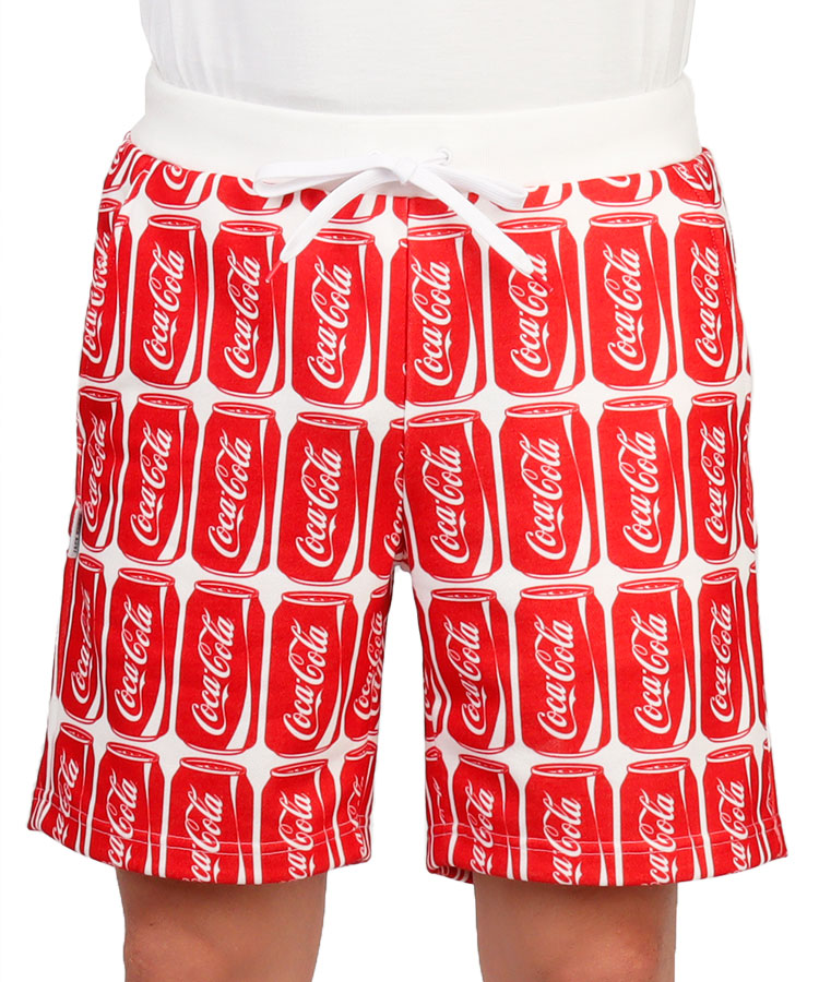 JB CocaCola缶アート総柄◆ハーフパンツ