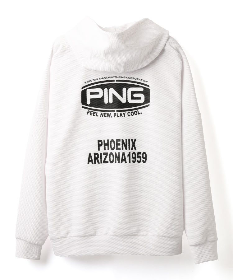PN 軽量ハチノスメッシュジップパーカー