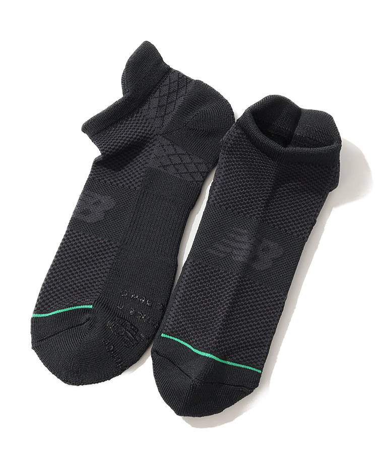 NB チェック柄入りアンクルソックス