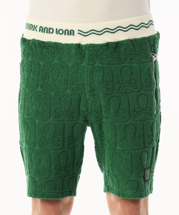 ML エンボスLOGOパイルハーフパンツ