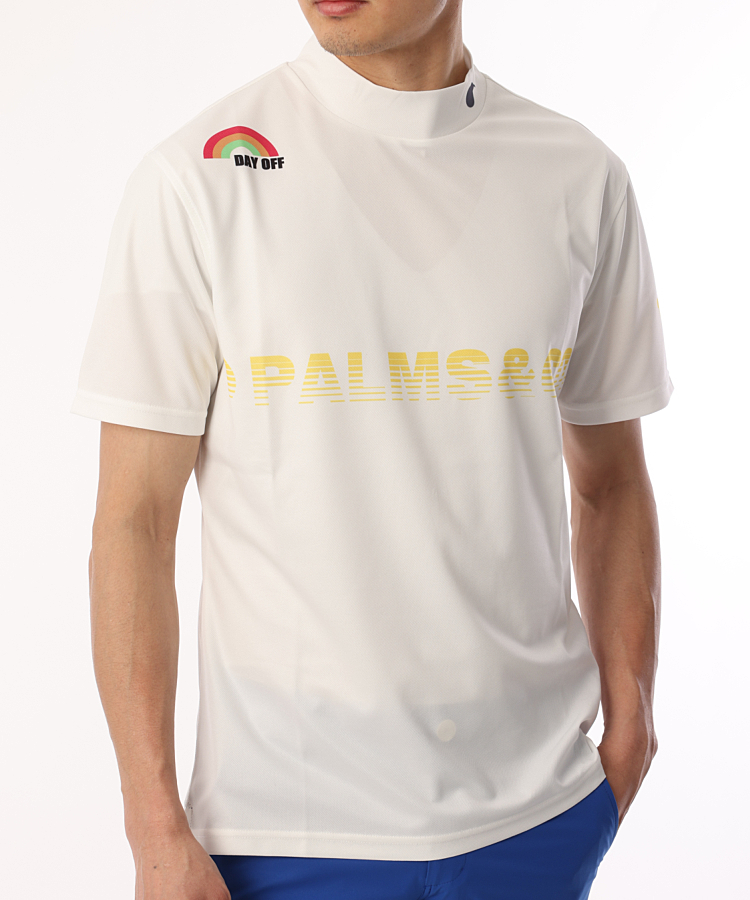 PC ブラインドLOGOモックネック半袖カットソー