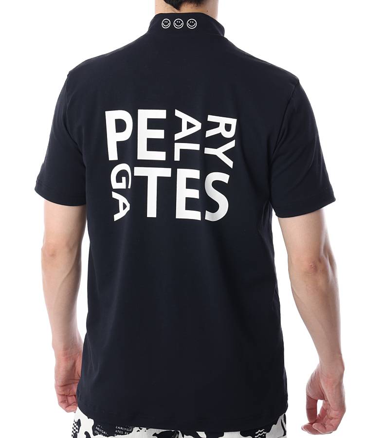 PG バックLOGOモックネック半袖カットソー