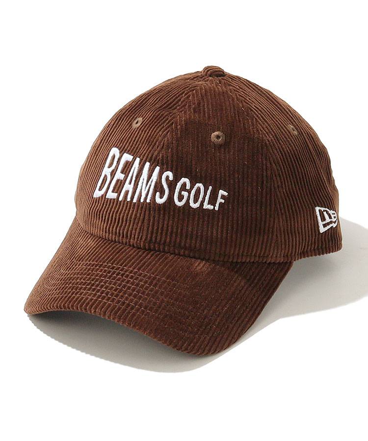 BE [NEWERA]ロゴ刺繍コーデュロイキャップ
