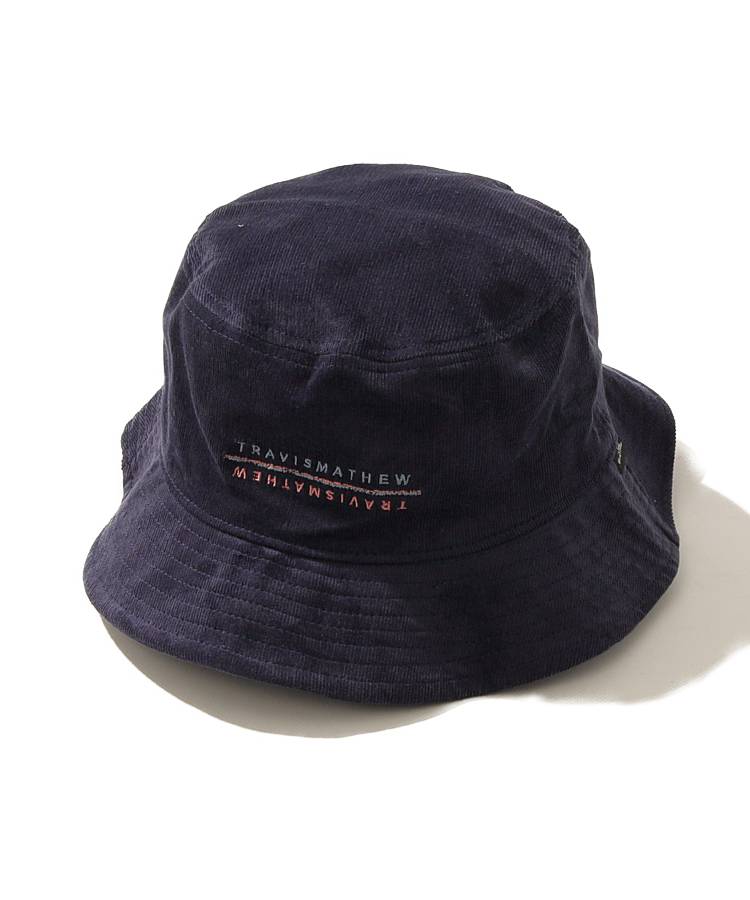 TM コーデュロイ反転刺繍バケットハット