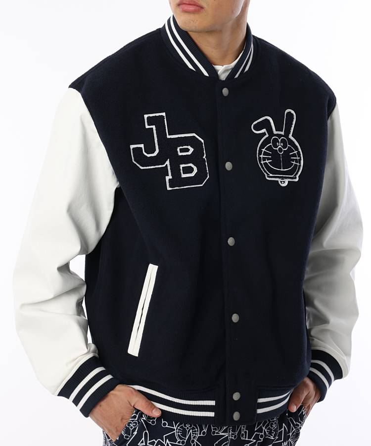 JB [ドラえもん]異素材切替スタジアムジャケット