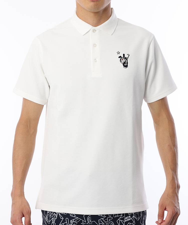 商品一覧画像：JB [ドラえもん]ワンポイント刺繍カノコ半袖ポロシャツ