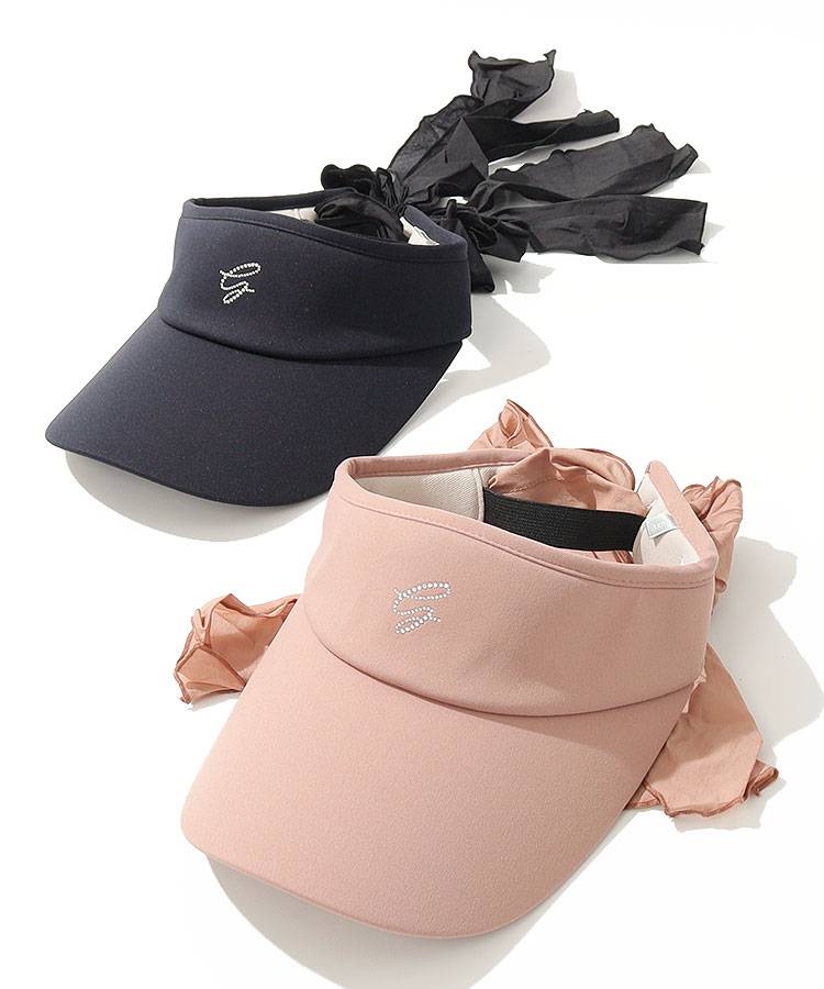 デサントゴルフ DE [LUXE]リボンテールサンバイザー レディースゴルフ