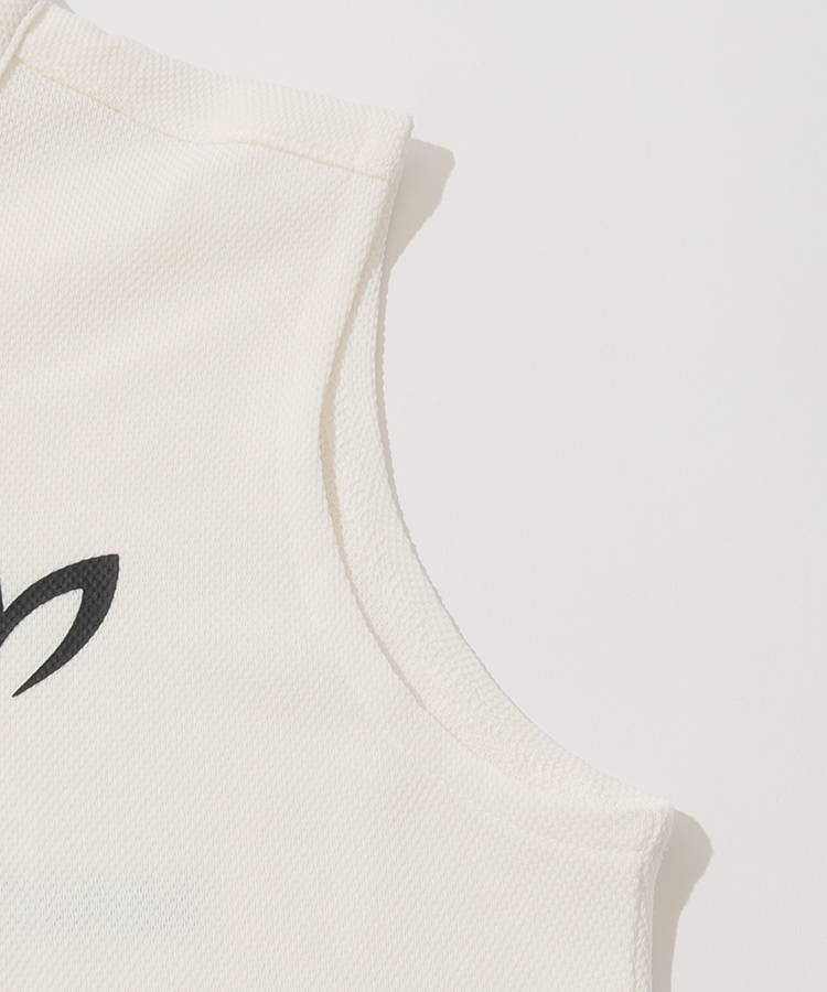 マスターバニー MB ロゴプリントノースリーブ鹿の子カットソー