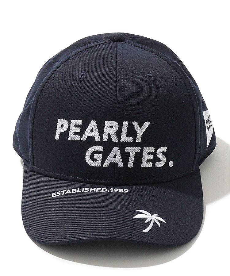 PEARLY GATES PGロゴキャップ パーリーゲイツ PG 編みロゴ刺しゅうツイルキャップ レディース