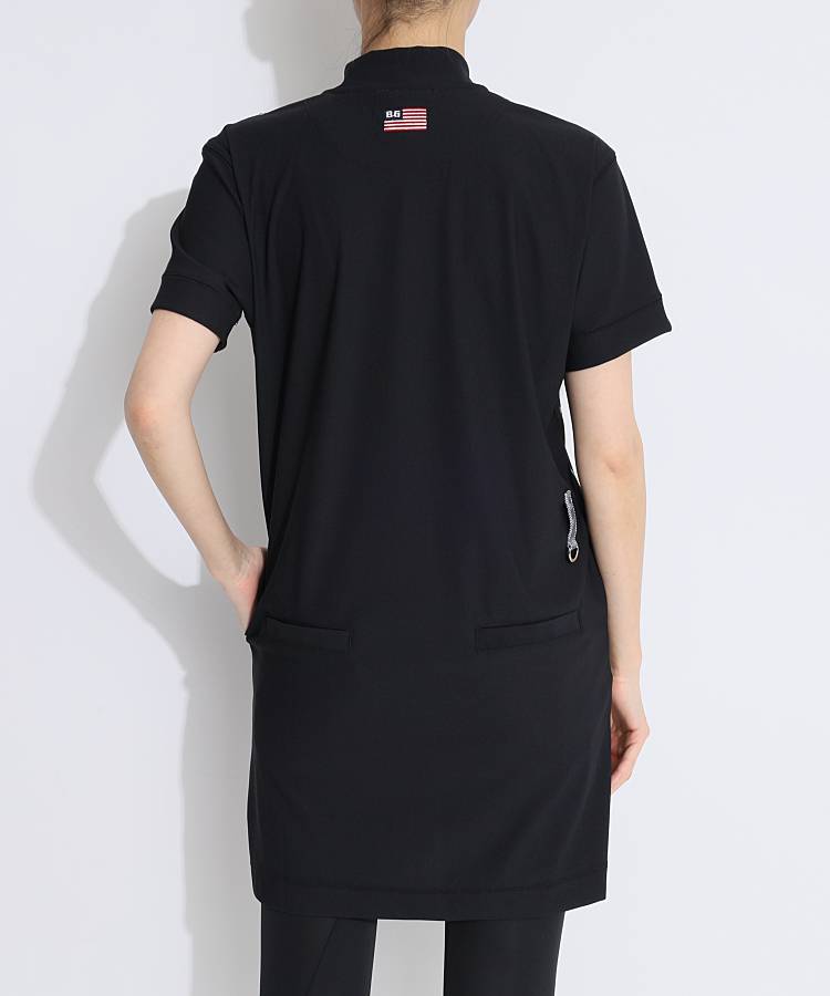 ブリーフィングゴルフ BR サイドロゴライン冷感モックネック半袖