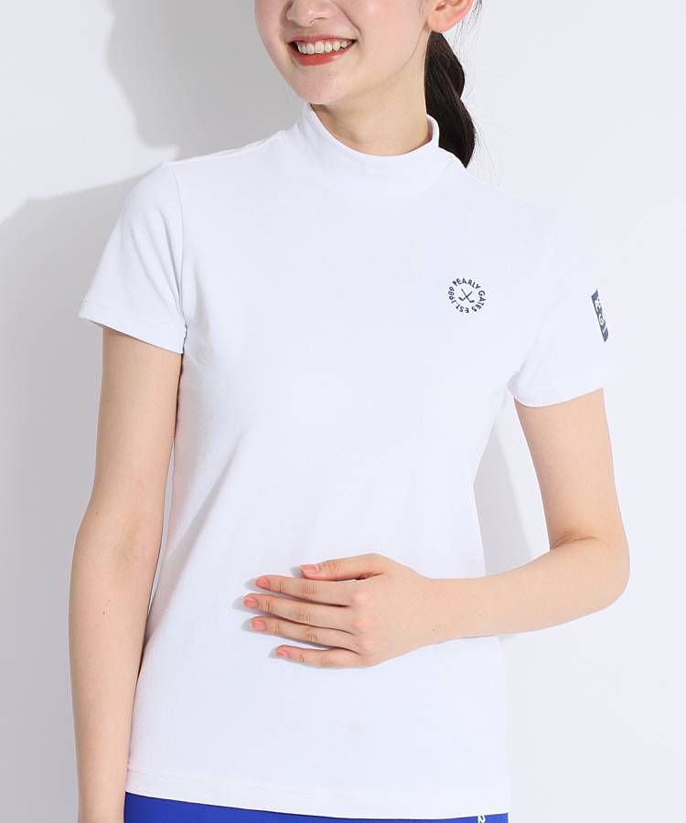 パーリーゲイツ PG バックロゴモックネック半袖カットソー