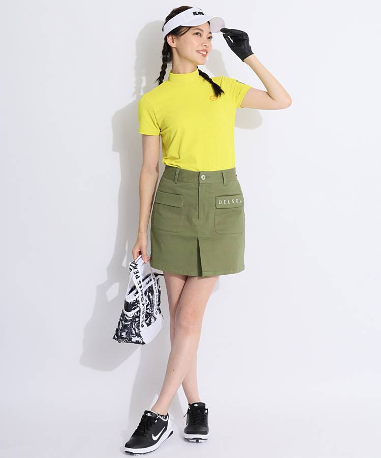 パーリーゲイツ PG バックロゴモックネック半袖カットソー