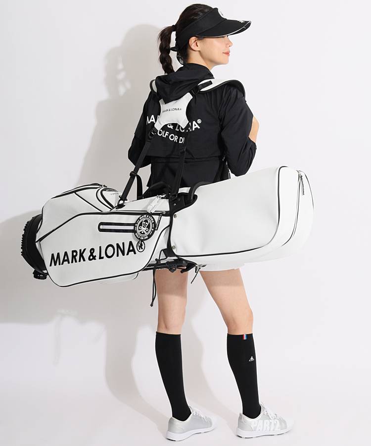 MARK & LONA スタンドバッグ ブラック/ホワイト MARK&LONA - マークアンドロナ 【キャディバッグ・ヘッドカバー