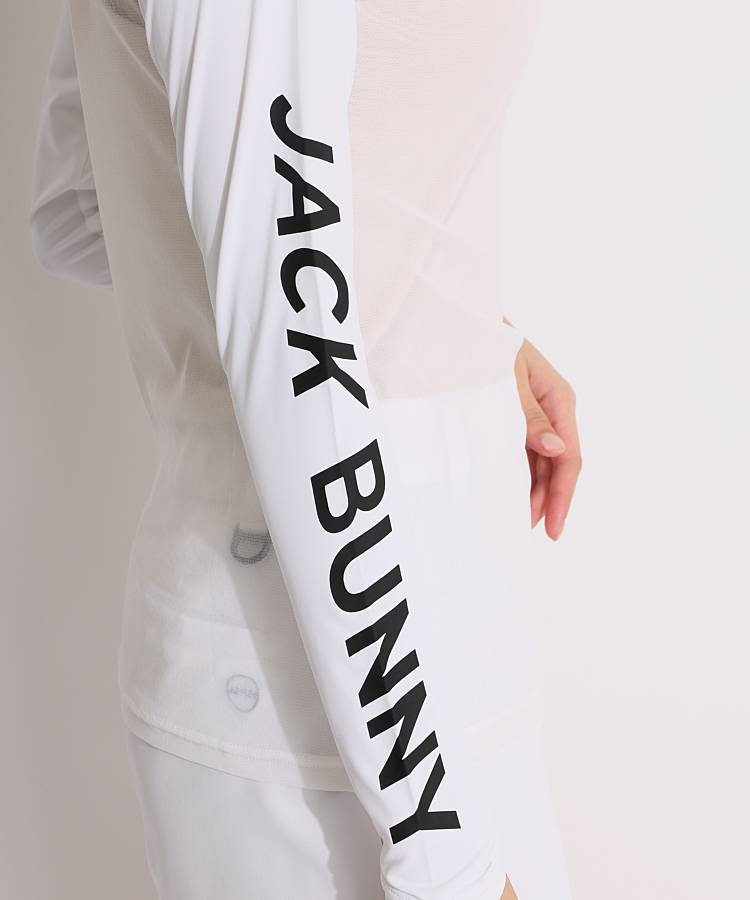 ジャックバニー JB 袖ロゴメッシュ切り替えインナー レディース