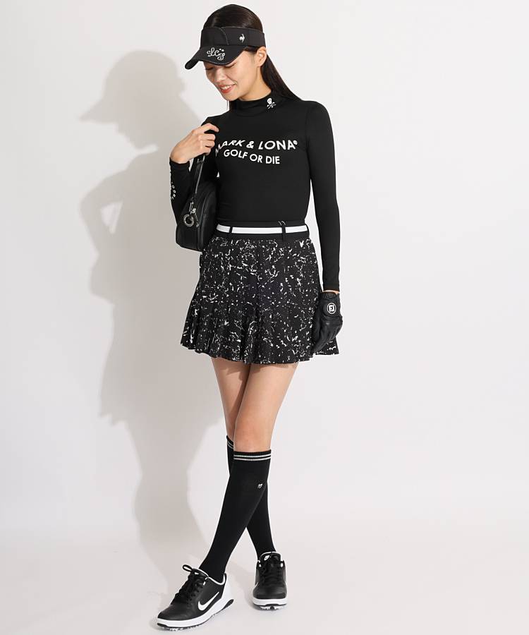 マーク＆ロナ ML 【ストレッチUV】カーブロゴモックネック長袖