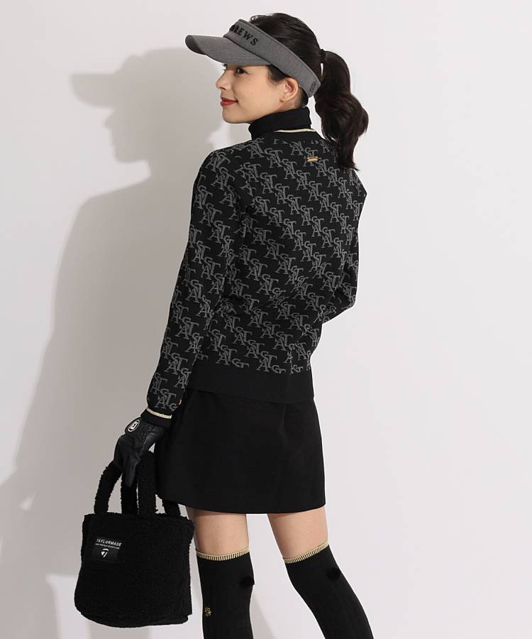 セントアンドリュース SA モノグラムロゴクルーネックニット