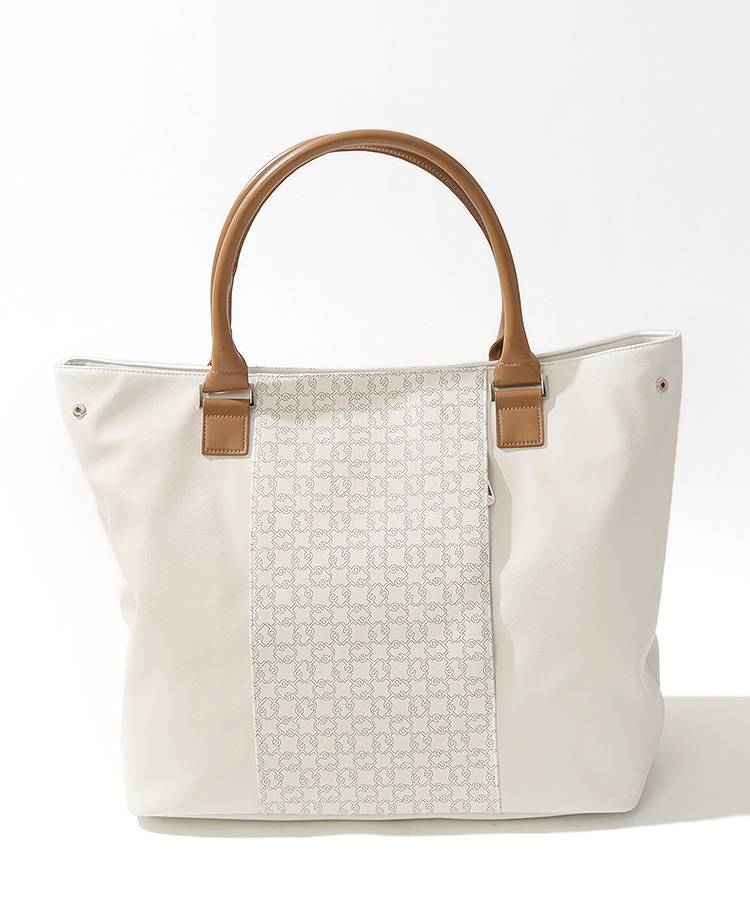 新品未使用！ヒールクリークトートーバック ヒールクリーク HK モノグラムロゴ合皮トートバッグ レディースゴルフ