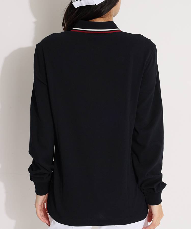 フレッドペリー ポロシャツ 襟袖ライン フレッドペリー FP 衿ラインコットン長袖ポロシャツ レディース