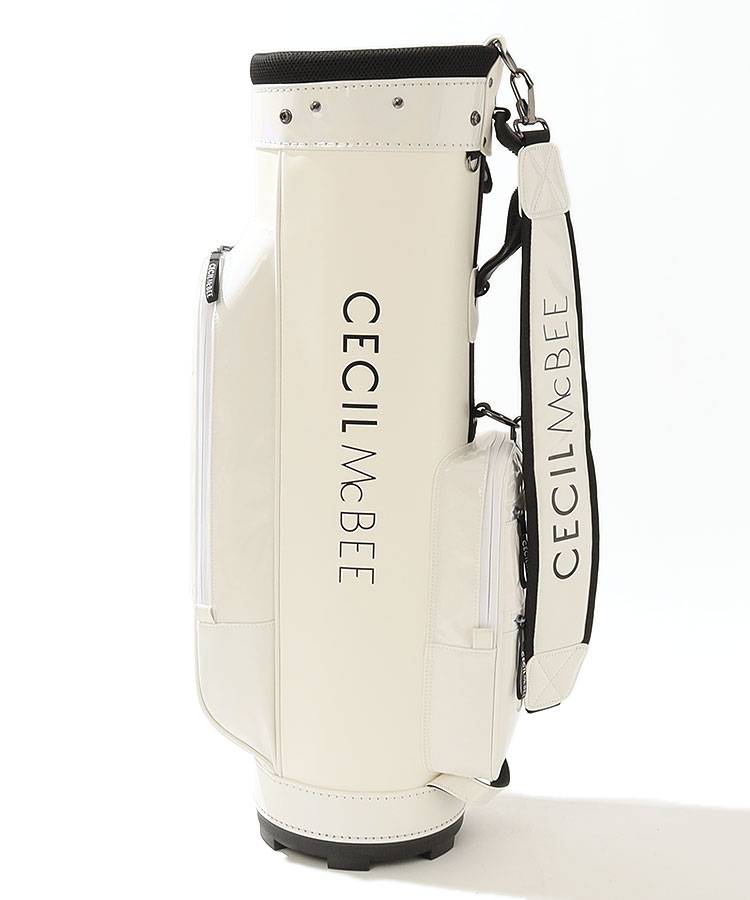 CECIL McBEE キャディバッグ　ホワイト セシルマクビーグリーン CECIL McBEE green キャディバッグ