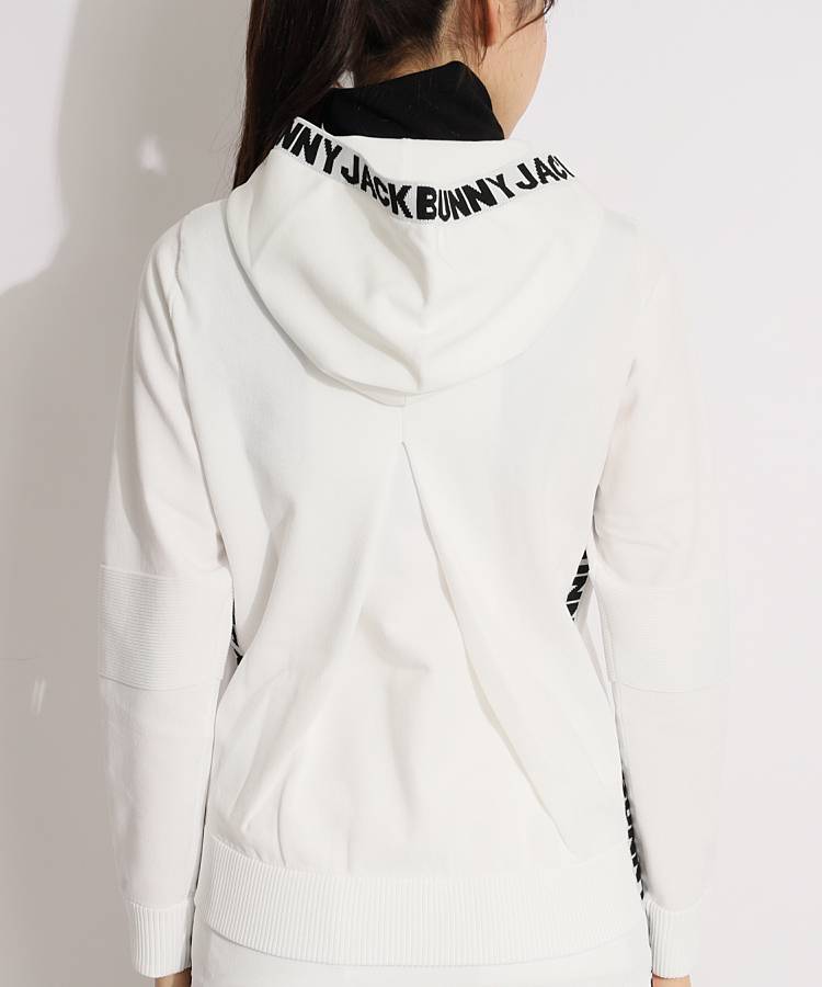 ジャックバニー JB バックタックサイドロゴ切替ニットパーカー