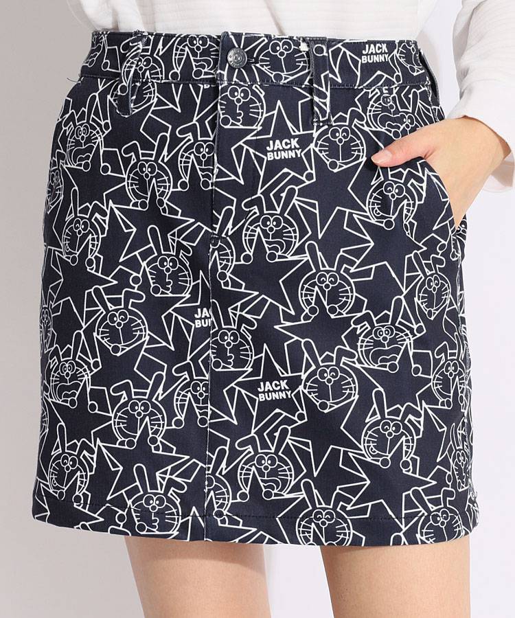 ジャックバニー JB [ドラえもん]裏起毛スターロゴ一体型ペチパンツ付き