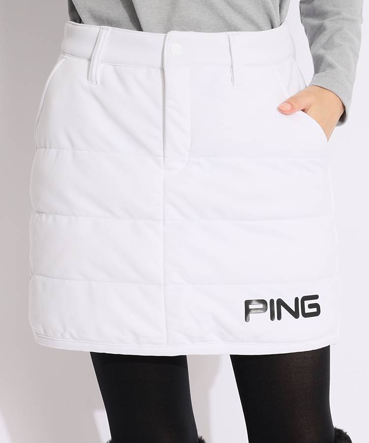 再再再値下げ 美品！PINGピン 中綿スカートS 黒 -