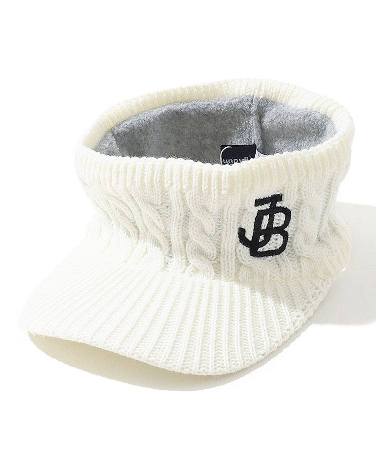 ジャックバニー JB サイドロゴ刺繍ニットサンバイザー