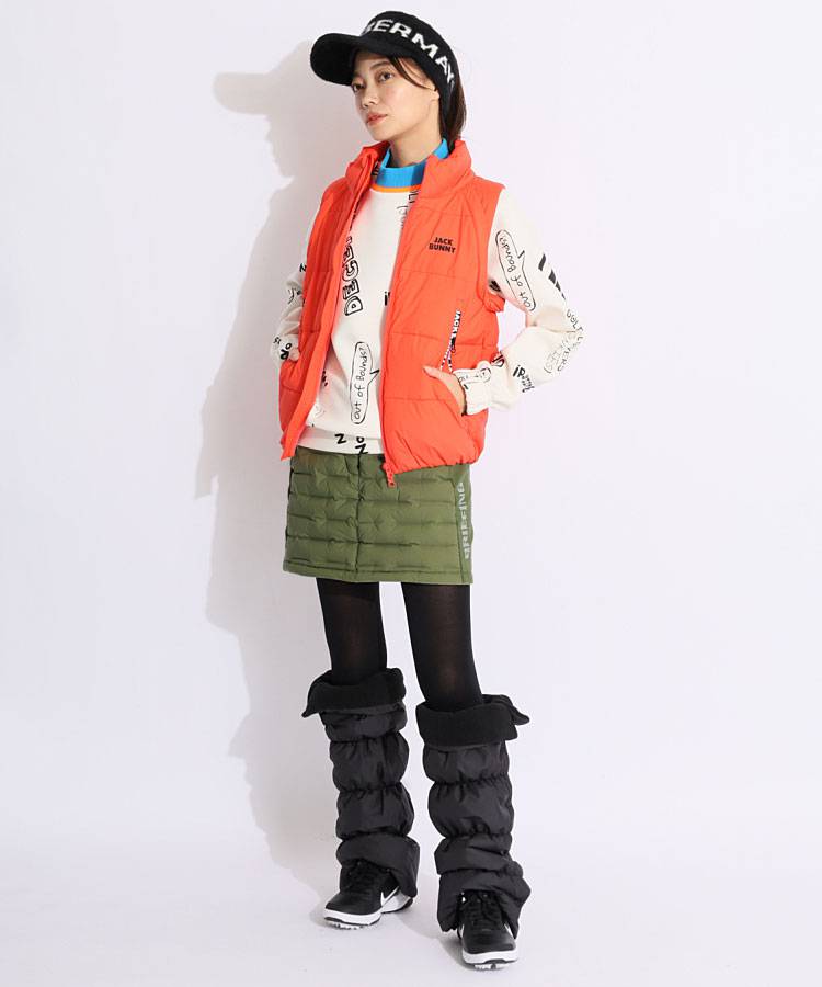 ジャックバニー JB 2WAYロゴジップベストブルゾン レディース