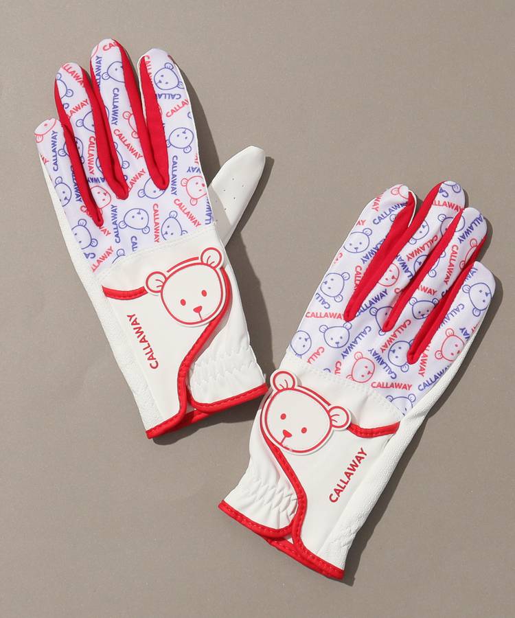 キャロウェイ CG キャロウェイベア柄合皮グローブ(両手用) レディース