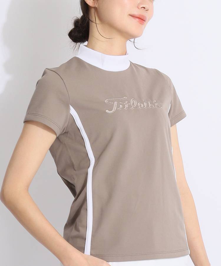 タイトリストアウトレット TL 【ストレッチUV】ロゴ刺繍モックネック