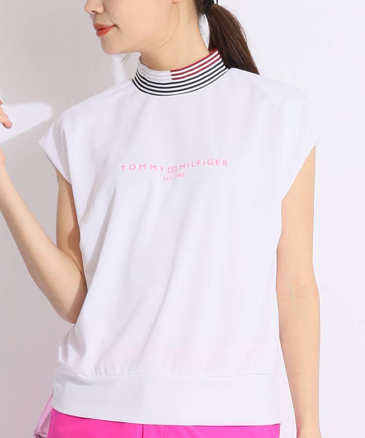 売れ筋商品|||トミー ヒルフィガー カットソー トップス レディース Women's Striped Ruched-Sleeve Top Coralie Multi トミー ヒルフィガー TOMMY HILFIGER 【オンライン限定】トミー