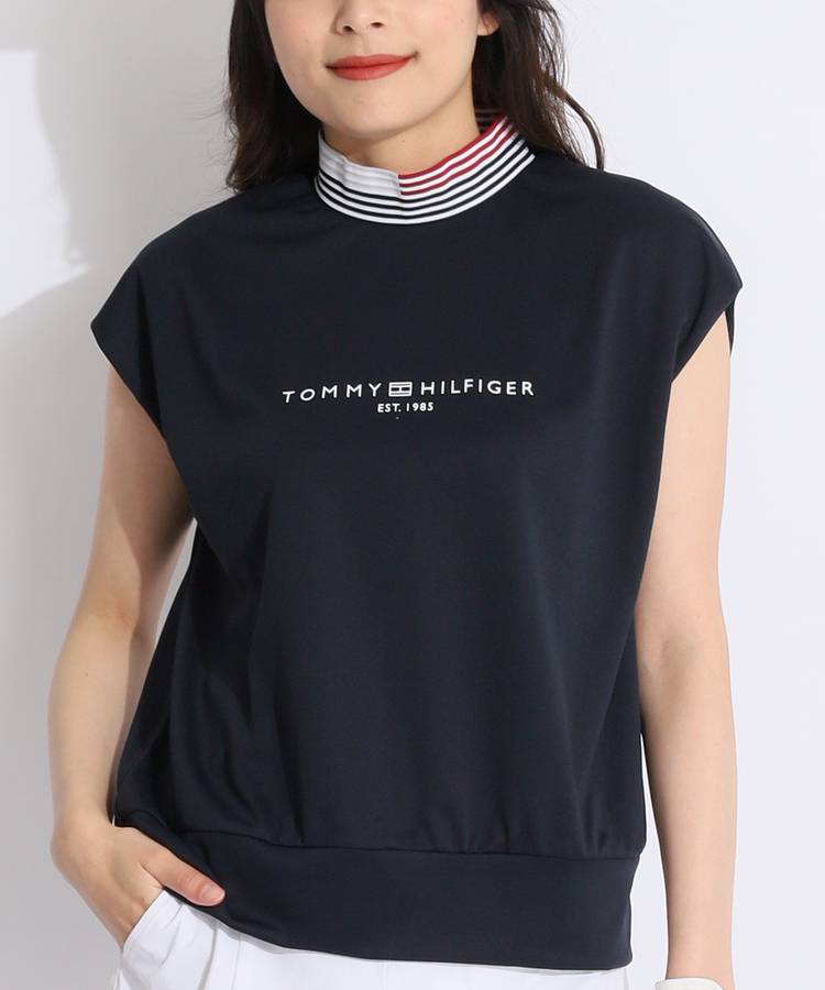 トミーヒルフィガーゴルフ TH フロントロゴフレンチスリーブ