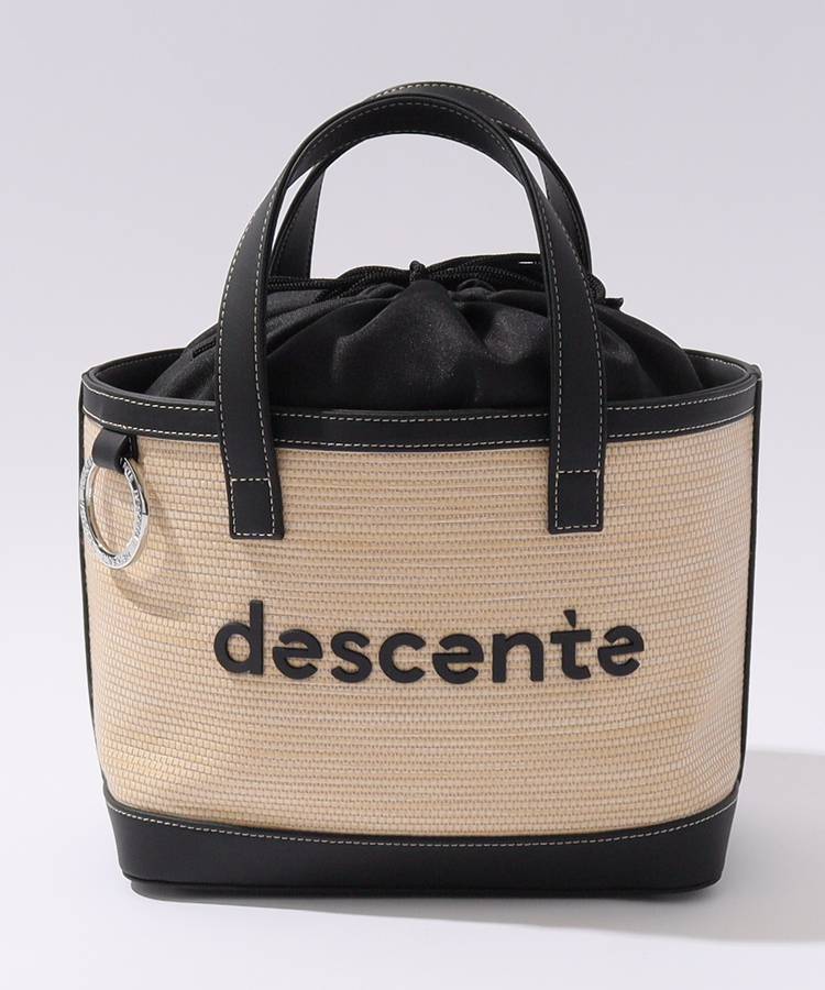 DESCENTE ゴルフ トートバッグ 麦わら カゴバッグ 新品未使用 タグ付 DESCENTE ゴルフ トートバッグ 麦わら カゴバッグ 新品未使用