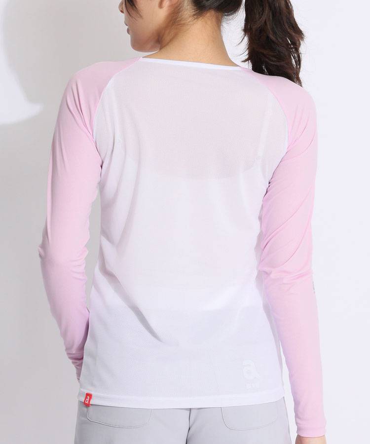 アルチビオ AICHIVIO 蛍光ピンク長袖トップス38軽量春夏秋◎ 冷房対策 アルチビオ AICHIVIO 蛍光ピンク長袖トップス38軽量春夏秋