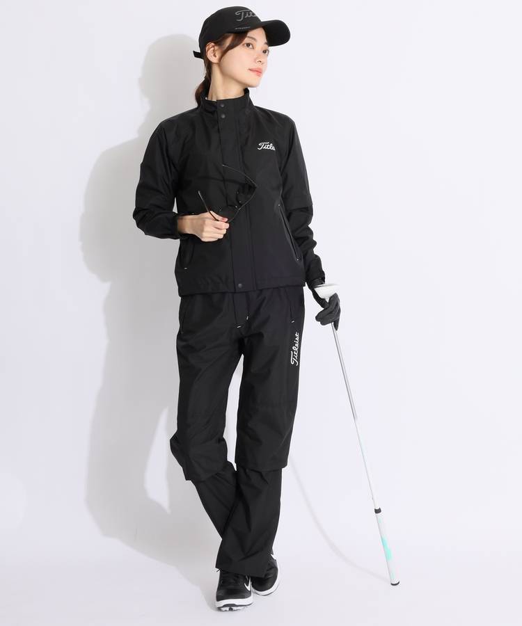 Titleist レインウェア Lサイズ 赤/黒 収納袋付き Titleist レインウェア Lサイズ 赤/黒 収納袋付き Titleist