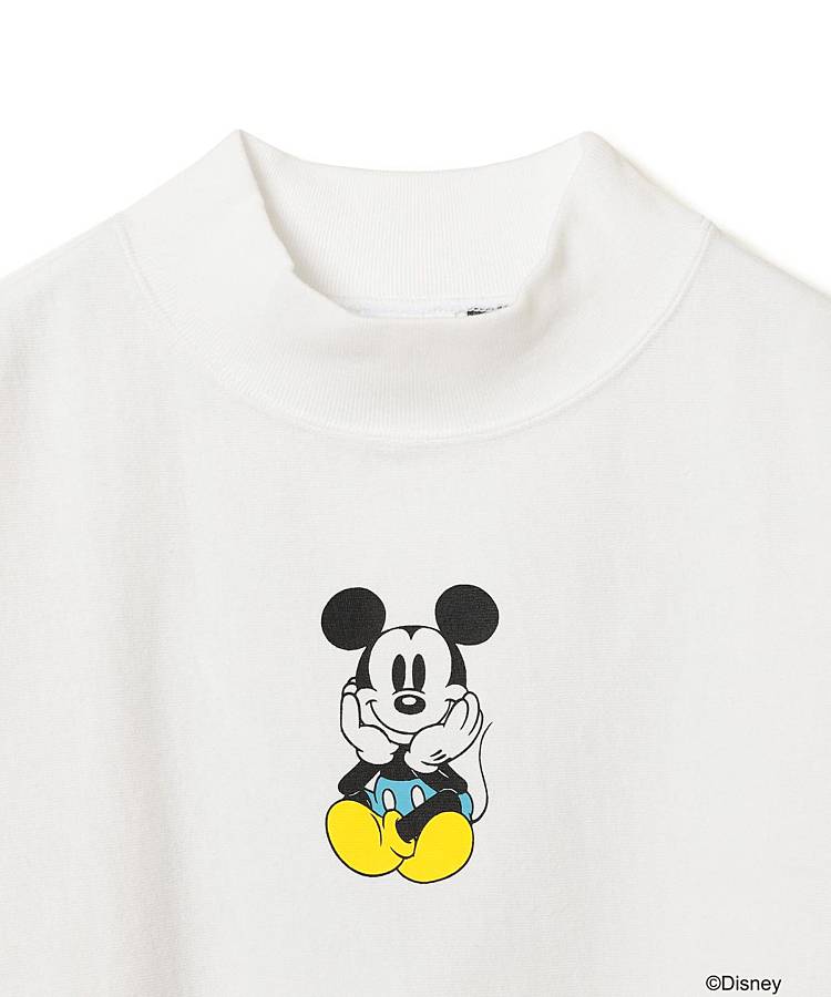 ミッキーマウス BEAMS モックネック ビームスゴルフ BE 【Champion×ディズニー】お座りミッキー