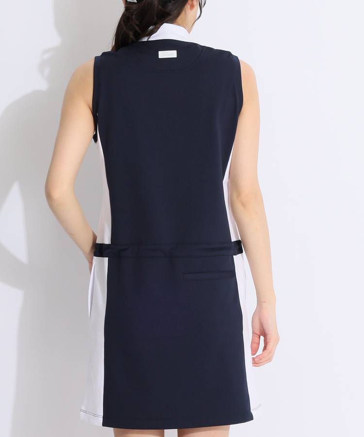 Titleist タイトリスト ゴルフ UVストレッチバイカラーワンピース LL タイトリストアウトレット TL ミニ裏毛UVストレッチバイカラー