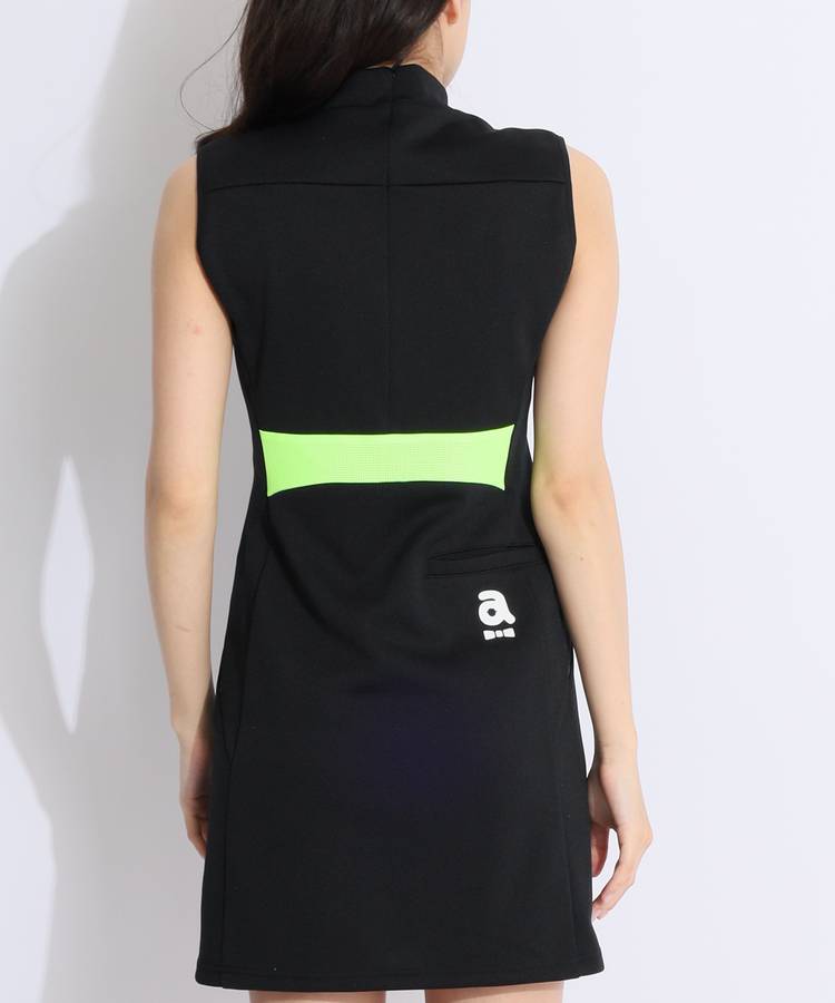 極美品　アルチビオ 　ワンピース　ポロワンピース　ノースリーブ　チャコール 極美品 アルチビオ ワンピース ポロワンピース ノースリーブ