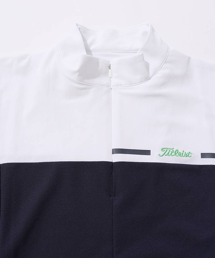 タイトリストアウトレット TL 【UPF50+】ハーフジップフレンチスリーブ