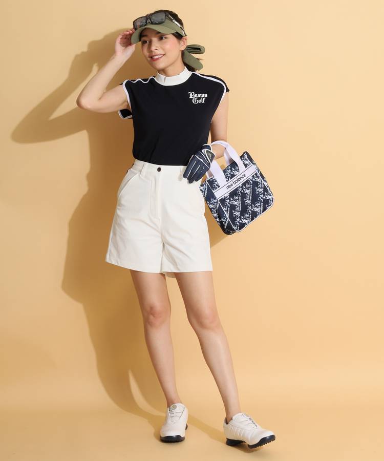 ビームスゴルフ BE ライン切替フレンチスリーブカットソー