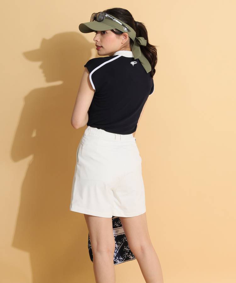 【タグ付き✨】ブリーフィング　ゴルフ　キュロット　スカート　ラインロゴ　黒　Ｌ タグ付き✨】ブリーフィング ゴルフ キュロット スカート ライン