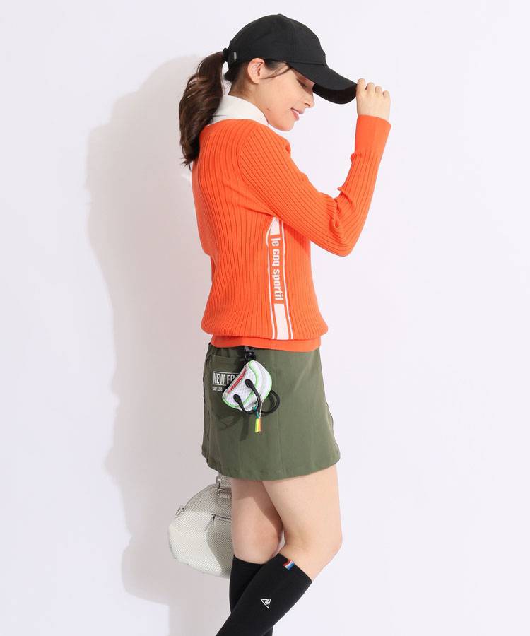 ニューエラ NE 【ストレッチ】ぺチパンツ付きツイル台形スカート