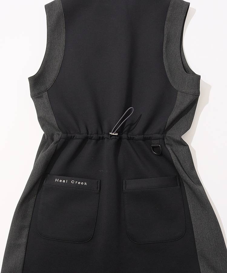 最終お値下げ新品　Heal Creek ノースリーブジップアップワンピース 最終お値下げ新品 Heal Creek ノースリーブジップアップワンピース
