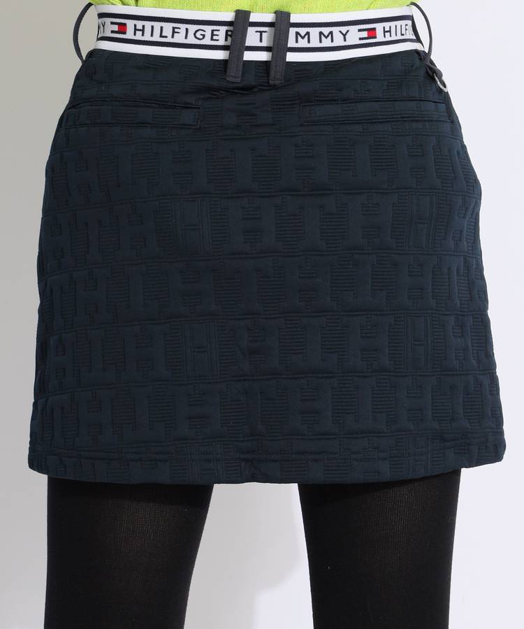 トミーヒルフィガーゴルフ TH モノグラムキルトスカート レディース