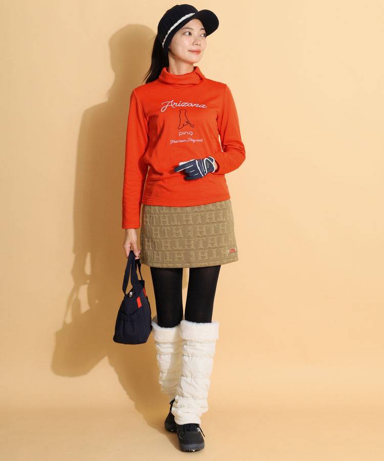 トミーヒルフィガーゴルフ TH モノグラムキルトスカート