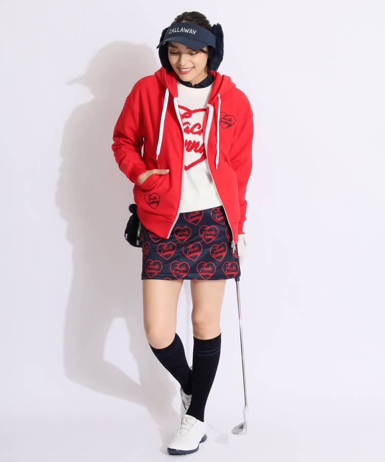 ジャックバニー JB 【ストレッチ】モールロゴインターシャ編み