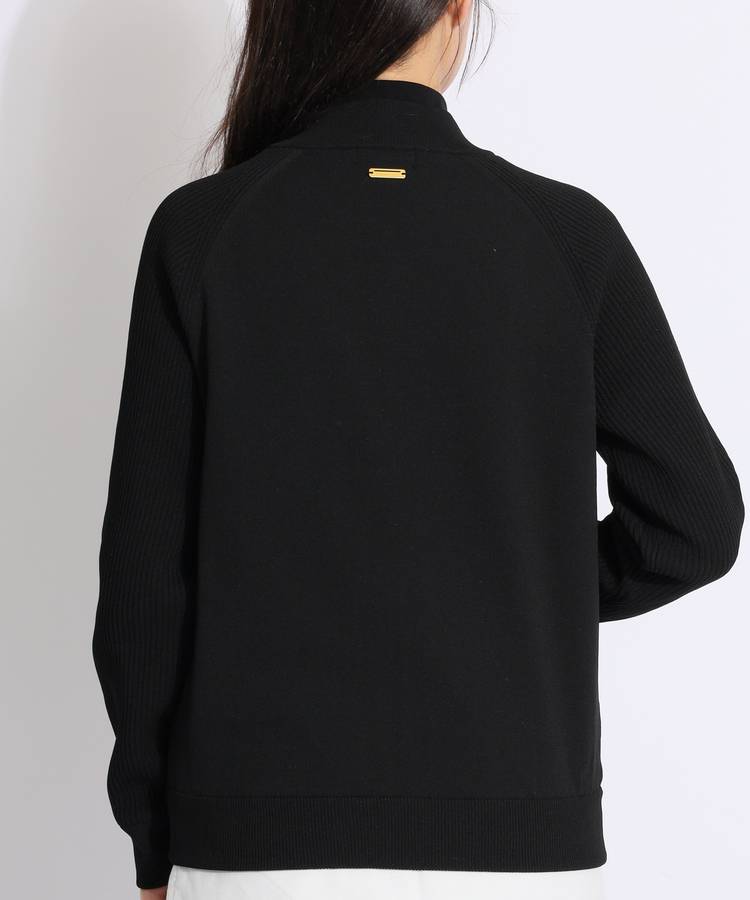セントアンドリュース SA 裏地付きラグランニットブルゾン レディース