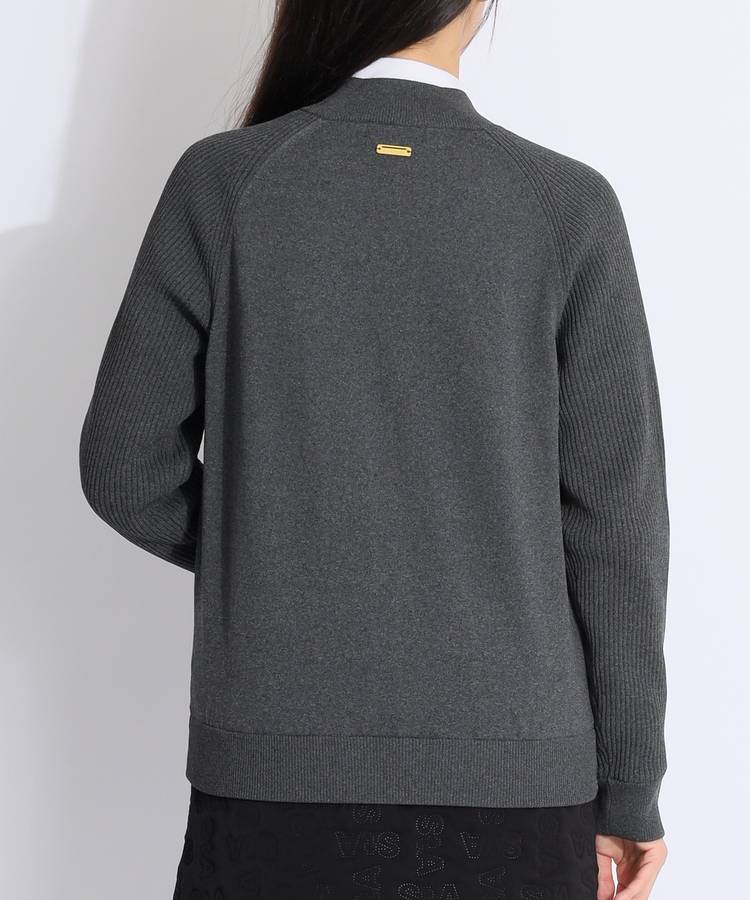 セントアンドリュース SA 裏地付きラグランニットブルゾン レディース