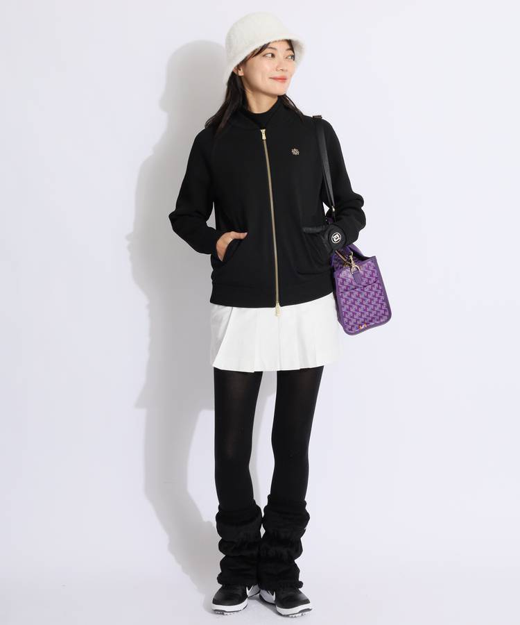 セントアンドリュース SA 裏地付きラグランニットブルゾン レディース